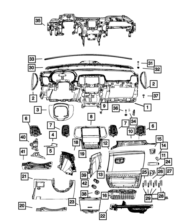 1GF63LC5AF - Interior Trim: Instrument Panel End Cap, Left for Mopar Image image