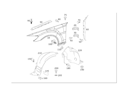 Front Fender for 2014 Mercedes-Benz CL550 #0