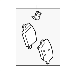 58302DSA00 - : Disc Brake Pad Set for Genesis: Electrified GV70 Image