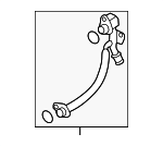 6K121497AQ - Air &amp; Fuel Delivery: Turbocharger Coolant Line for Audi Image