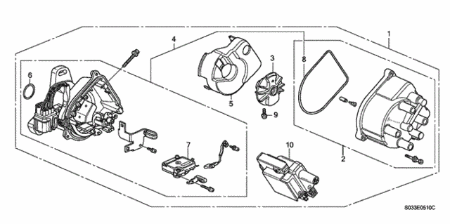 Distributor (TEC - Weastec) for 1997 Honda Civic #0