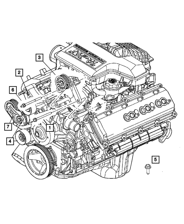 6506688AA - Cooling: Hex Screw And Washer for Mopar Image