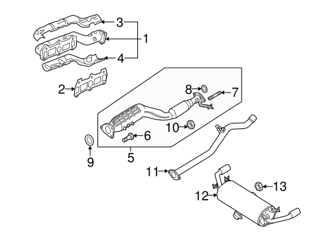 Exhaust Components for 2008 Mazda RX-8 | OEM Parts Online
