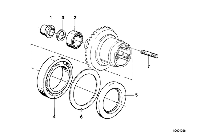 33121241682 - : Needle Bearing - 35X50X20 for BMW-Motorrad Image