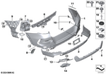51129448160 - : Cover, Bumper, Rear for BMW Image
