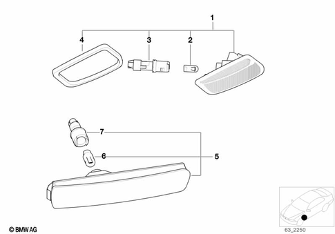 Turn Signals Front / Side for 2000 BMW Z3 2.8 #0