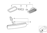 63148389696 - : Side Marker Light, Right for BMW Image