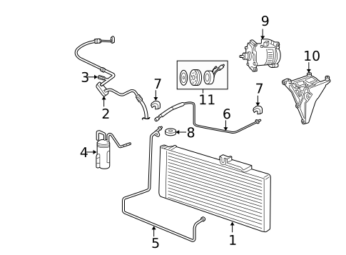 Condenser, Compressor & Lines for 2004 Dodge Ram 1500 #0