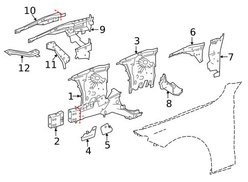 Structural Components & Rails for 2018 Mercedes-Benz S63 AMG #0