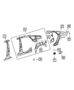 68137578AC - Fuel: Fuel Filler Housing for Mopar Image