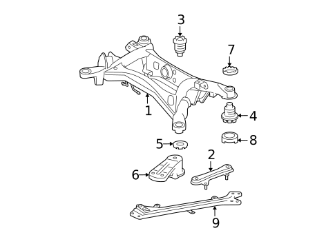 Suspension Mounting for 2009 Lexus IS F #2