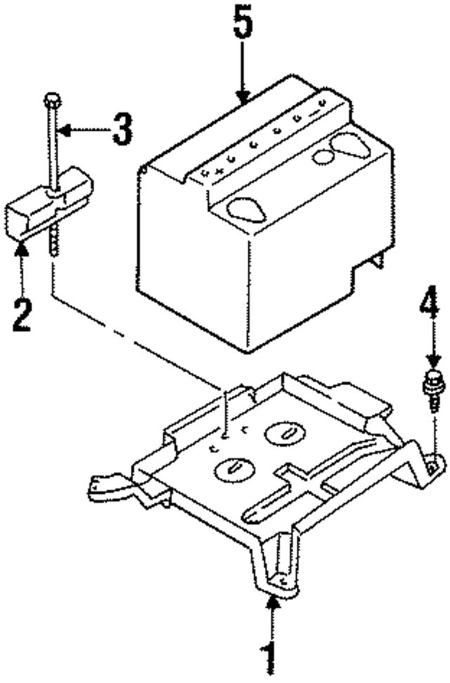 FOCZ10756A - Electrical: Hold Down Clamp for Ford: Escort | Mercury: Tracer Image