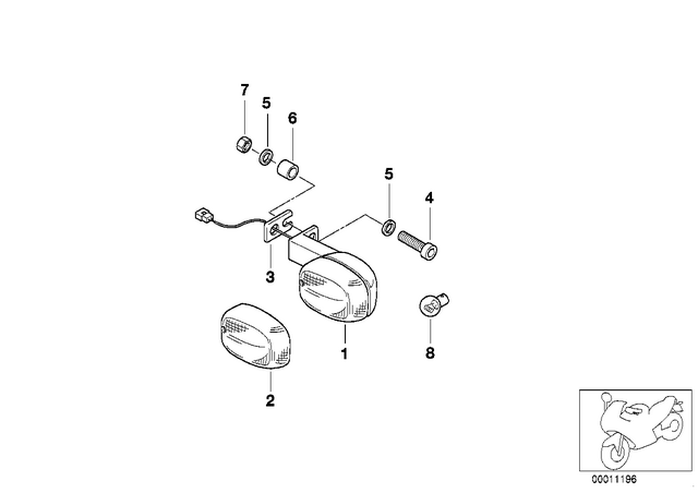 63132346315 - : Holder - Hinten for BMW-Motorrad Image