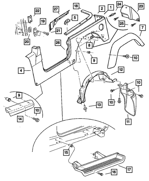 Aperture Panel for 2006 Jeep Wrangler #0