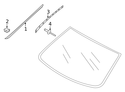 Reveal Moldings for 2012 Volkswagen Touareg #0