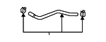 25450L1500 - Belts &amp; Cooling: Engine Coolant Overflow Hose for Kia Image