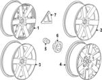 86546899 - : Wheel, Alloy for Honda: Prologue Image
