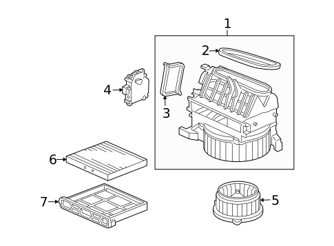 Blower Motor & Fan for 2007 Acura RL #0