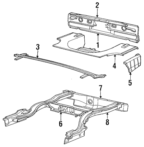 Rear Upper Body for 1985 Dodge 600 #0