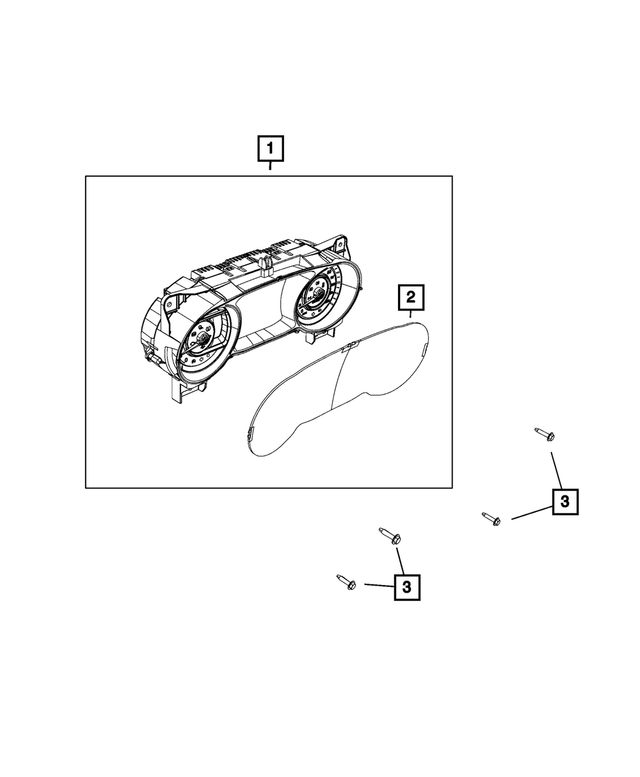68442271AF - : Instrument Panel Cluster for Mopar Image