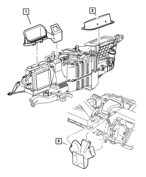 Air Ducts and Outlets for 2002 Dodge Ram 2500 #1