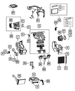 68264958AA - Air Conditioners and Heaters: A/c And Heater Housing for Dodge: Dart Image