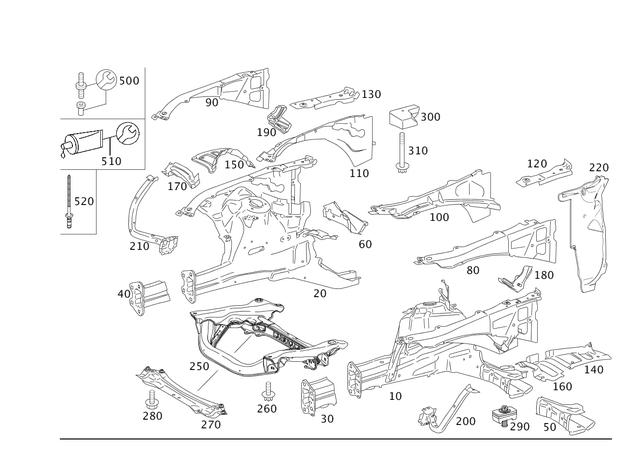 29973286 - Cowl, Front Panel: Grommet for Mercedes-Benz: 250, 300S, CLS500, CLS55 AMG, CLS550, CLS63 AMG, E320, E420, E430, E500, E55 AMG, Maybach S550, Maybach S560, Maybach S600, Maybach S650, S350, S400, S430, S450, S500, S55 AMG, S550, S560, S600, S63 AMG Image image