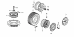 44732S2G000 - : Cap, Aluminum Wheel Center for Honda Image