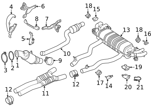 Exhaust Components for 2018 BMW M760i xDrive #0