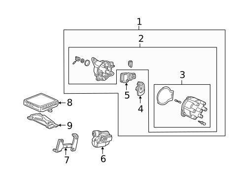 Distributor & Magneto for 1998 Honda Accord #0