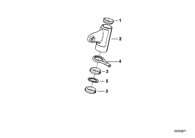 31421452141 - Front Axle, Front Suspension: Rubber Ring -  for BMW-Motorrad Image
