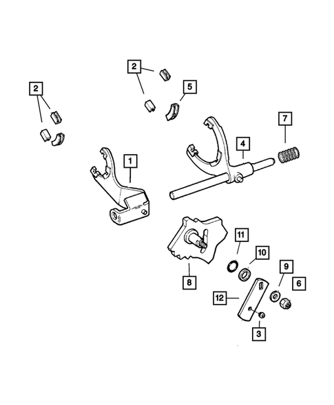 Fork and Rails for 2001 Jeep Cherokee #0