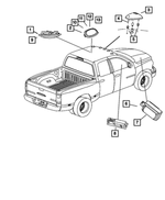 1AN73BD1AB - Electrical: Dome And Reading Lamp for Mopar Image