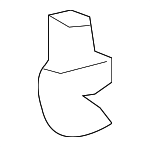 7434833040B1 - Body: Sun-visor Holder for Scion: iM, xB, xD | Toyota: 4Runner, Corolla, Corolla iM, Land Cruiser, Matrix, Mirai, Prius, Prius C, Prius Plug-In, Prius V, RAV4, Venza, Yaris Image