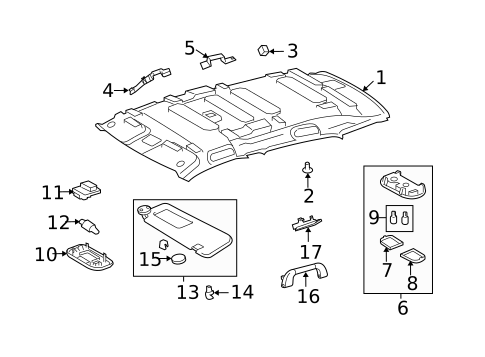 Interior Trim - Roof for 2012 Scion xD #0