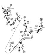 68102171AD - Exhaust: Exhaust Muffler And Tailpipe for Dodge: Dart Image