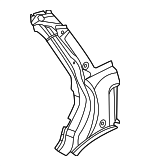 2546374201 - Body: Lock Pillar Reinforced for Mercedes-Benz Image