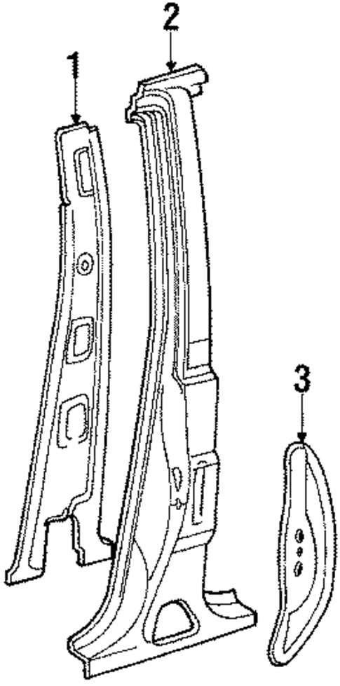 Center Pillar for 1986 Toyota Tercel #0