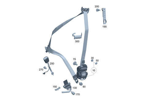 Seat Belt for 2015 Mercedes-Benz C300 #0