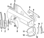 RTC1652 - Body: Tail Lamp Pocket for Jaguar Image