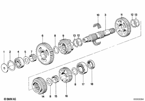 Transmission Shafts for 1988 BMW-Motorrad K 75 C #1