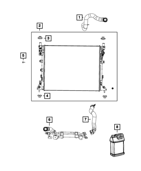 Radiator and Related Parts; Charge Air Cooler for 2026 Jeep Cherokee #2