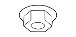 PAF008660 - Body: Transmission Cross-member Nut for Porsche Image