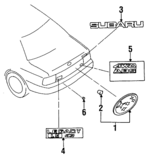 909207006 - : Nameplate Retainer Clip for Subaru Image