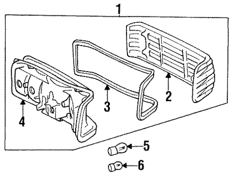 Tail Lamps for 1988 Mercedes-Benz 190D #0