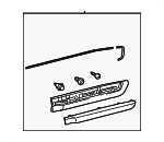 7507560100C0 - Body: Body Side Molding for Lexus: LX570 Image