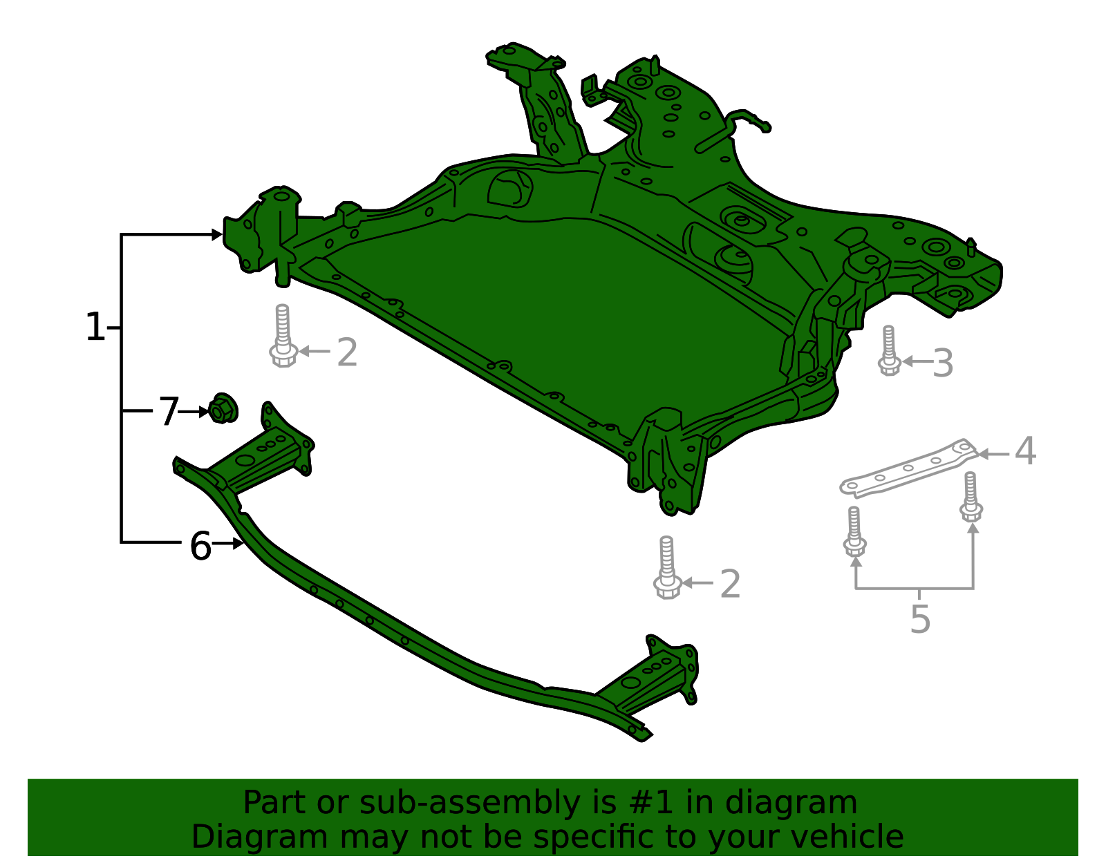 BDNF-34-80XC - Engine Cradle - 2019-2025 Mazda 3 | Mazda Swag