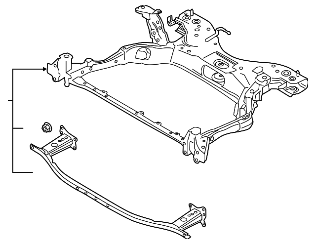 BDNF-34-80XC - Engine Cradle - 2019-2025 Mazda 3 | Mazda Swag