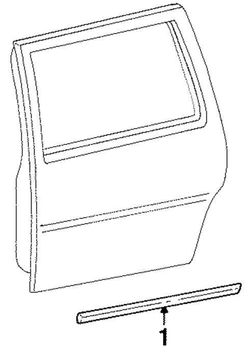 Exterior Trim - Side Door for 1998 Ford Windstar #0