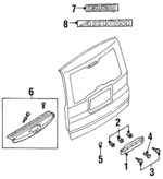 8972952341 - : Rear Trim for Isuzu Image